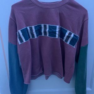 vintage cropped crew neck